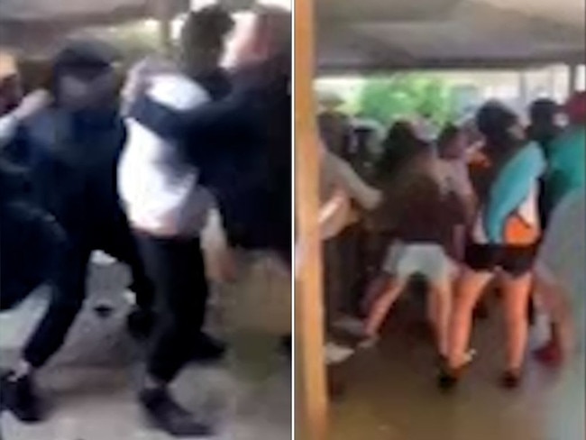 Footage emerges from ugly school brawl