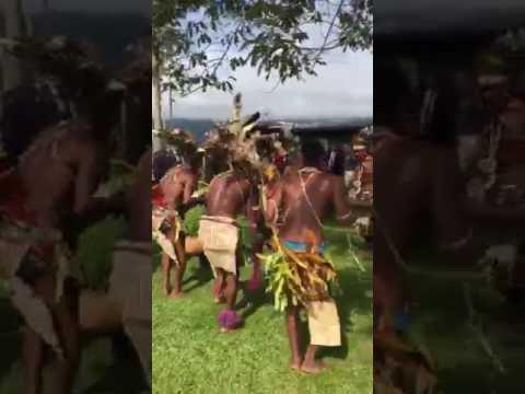 ANZAC DAY:    Papuan Villagers Dance at Kokoda Anzac Day Ceremony   April 25