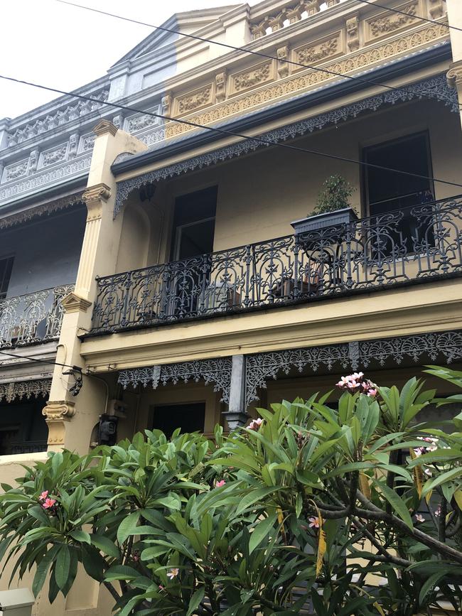 Elegant terrace houses at Russell St, Granville. 