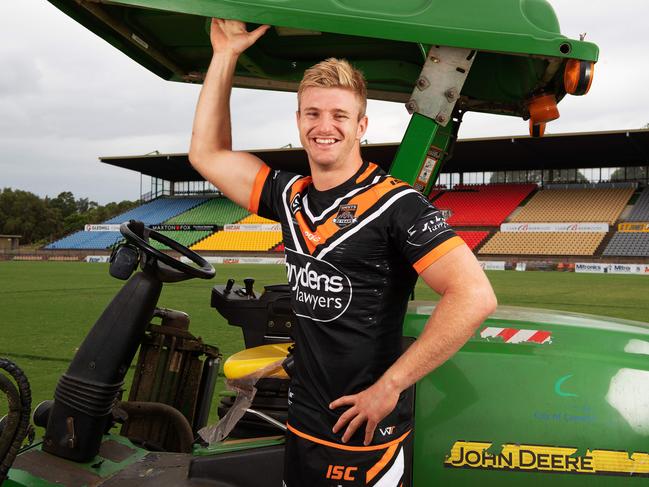 Luke Garner as a Tiger in 2019. Picture: Monique Harmer