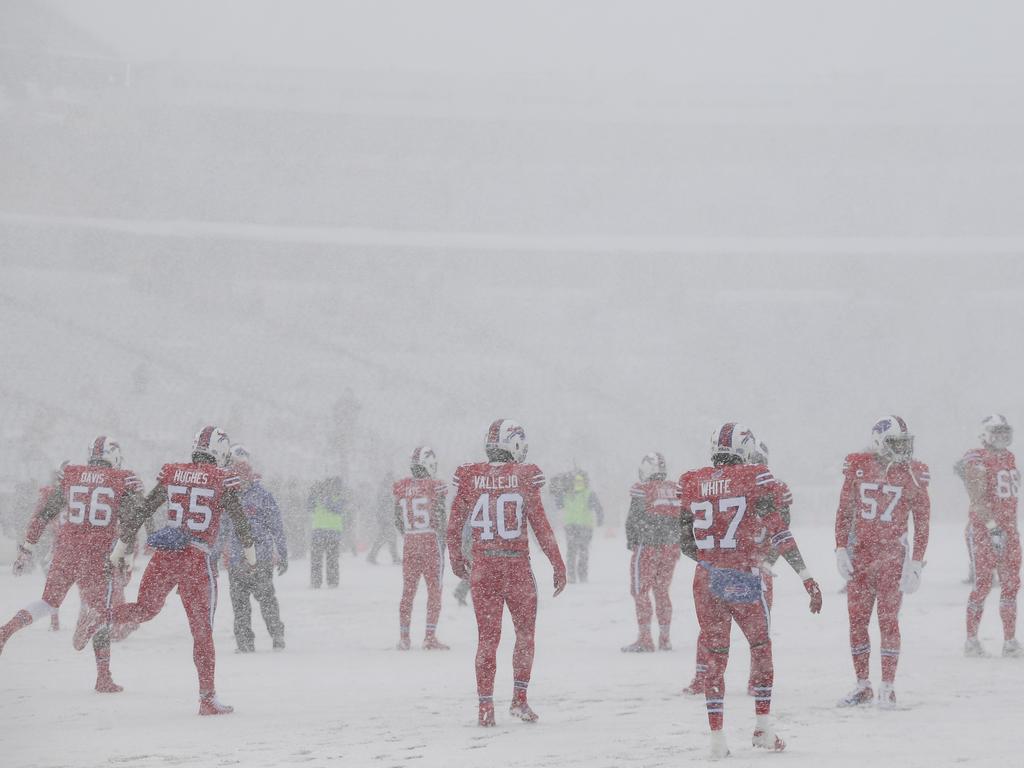 Snow way! Bills play Colts in blizzard-like conditions at New Era Field