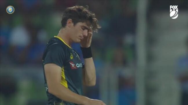 Sean Abbott CARTED for 49 runs in 12 balls against India