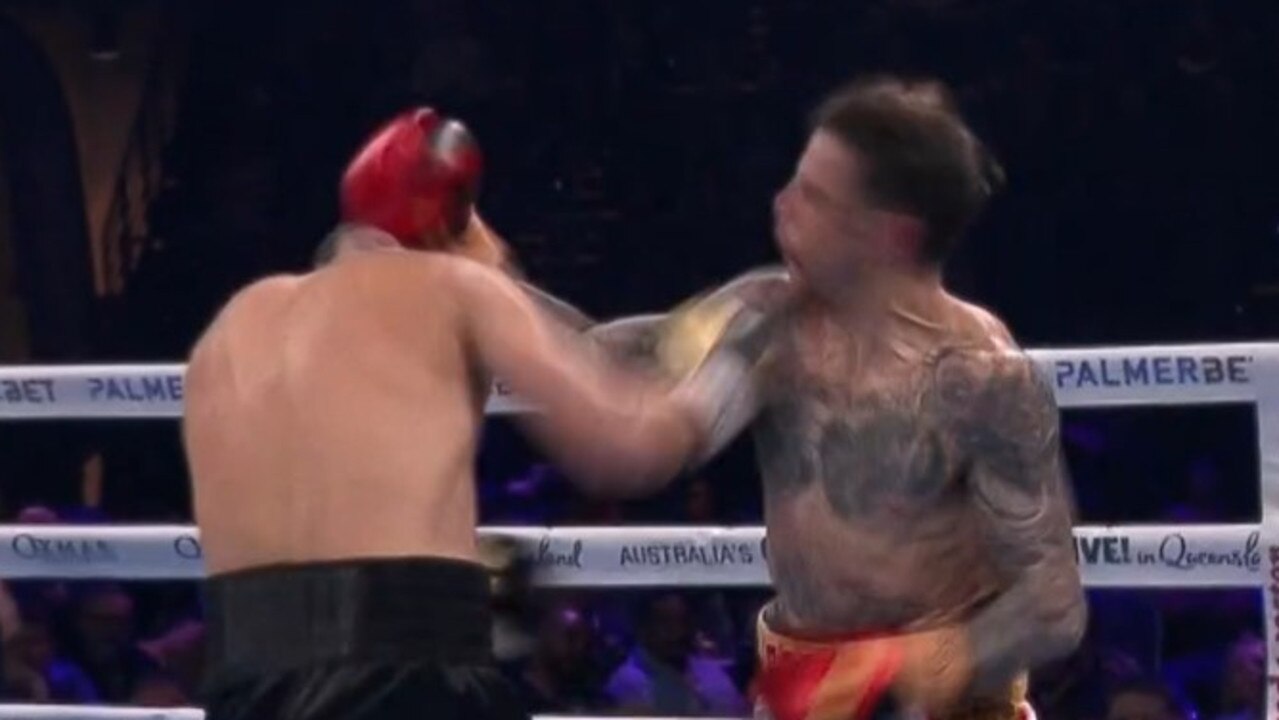 Holy crap, that was a huge KO. Photo: Fox Sports