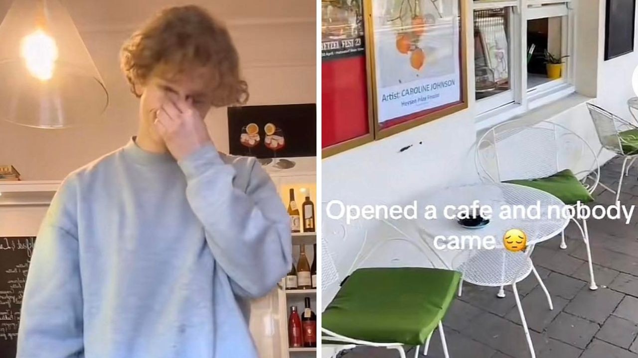 Adelaide teenager opens cafe but has no customers