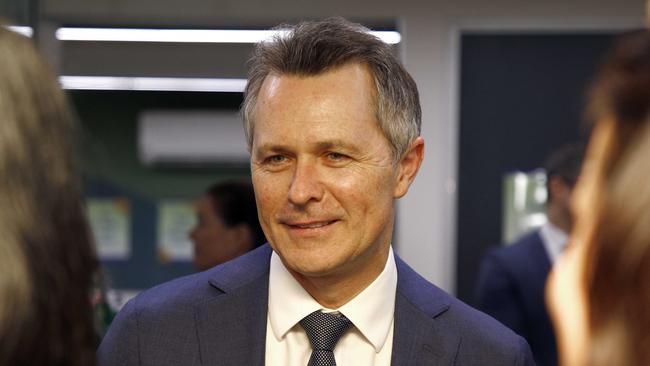 Federal Education Minister Jason Clare wants schools to spend taxpayers’ money on early intervention to help struggling students. Picture: NCA NewsWire / Tertius Pickard