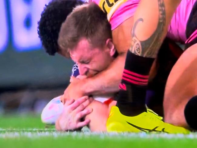 Cameron Munster has denied biting Alamoti. Picture: Channel 9