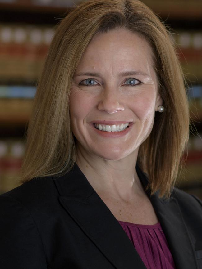 Amy Coney Barrett is another favourite to take the Supreme Court seat. Picture: AFP.