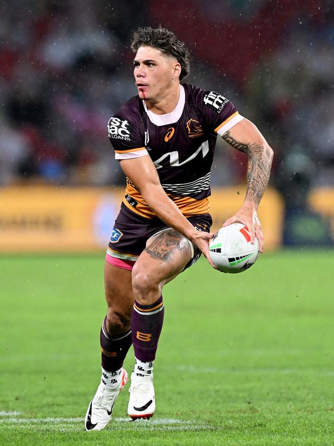If tonight’s performance is anything to go by, Reece Walsh is set to retain the Maroons’ No.1 jersey. Picture: Getty Images
