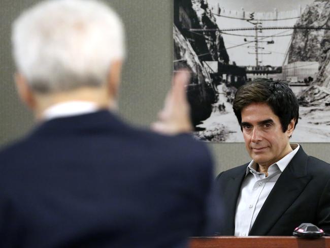 David Copperfield told the court he didn’t know of anyone being hurt during his shows. Picture: Bizuayehu Tesfaye /Las Vegas Review-Journal via AP