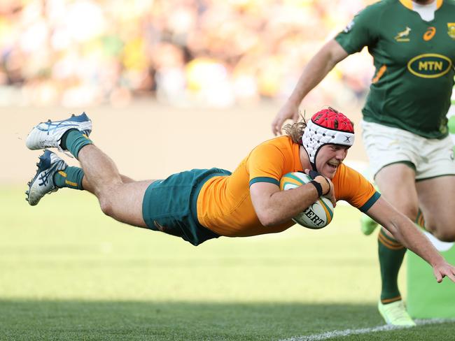 Fraser McReight has impressed in the absence of Michael Hooper, but he says he can’t wait for his skipper to return. Picture: Getty Images.