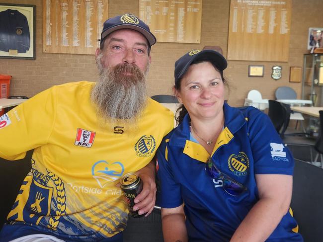 Danielle and Robert Jennings played for St Leonards against Newcomb. Picture: St Leonards Cricket Club.