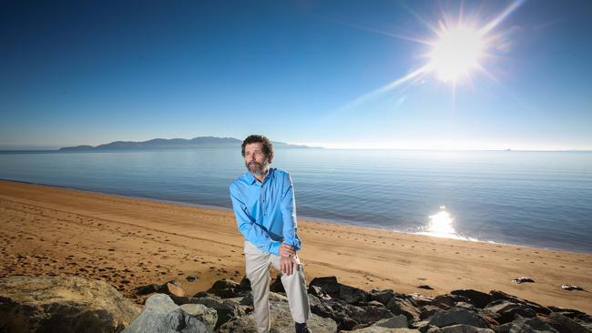 Professor Peter Ridd on The Strand in Townsville. He says fears for the Great Barrier Reef have been overblown, maintaining the reef goes through cycles of massive coral loss<source>. Picture: CAMERON LAIRD</source>                                             <source/>