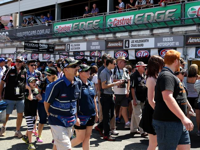 Pit lane walk during Day 2, Saturday of the GC 660 through the streets of Surfers Paradise. Pics Adam Head