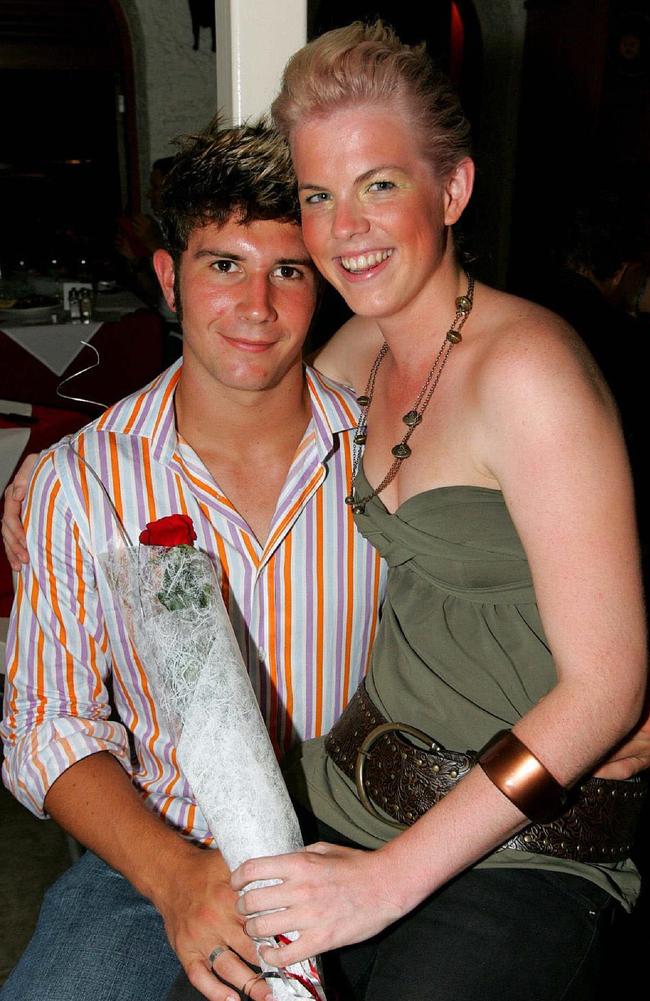 Liam Stower and Courtney Barnard on Valentines Day, 2006. Picture: Ata Taefi