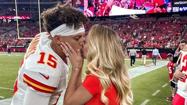 Brittany Matthews and Mahomes.