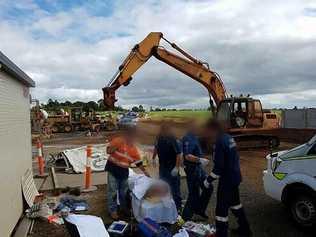 WORKPLACE ACCIDENT: A man was flown to Bundaberg Hospital after being injured at work. Picture: LifeFlight