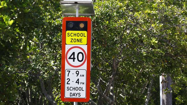 Speed zones are back in place at 2.30pm. Picture: NCA NewsWire/Tertius Pickard