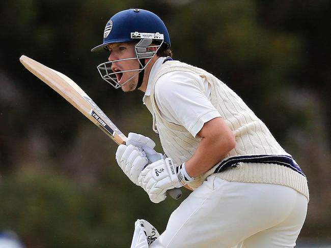 Mitchell Reid hit his highest Premier Cricket score. Picture: Peter Ristevski