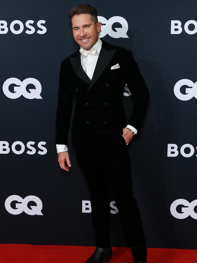 Hugh Sheridan mixed it up with a white bow tie. Picture: Lisa Maree Williams/Getty Images