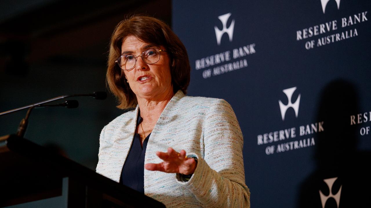 Ms Bullock flagged a weakening Australian economy, although refused to give timings of the next rate cut. Picture: NewsWire / Nikki Short