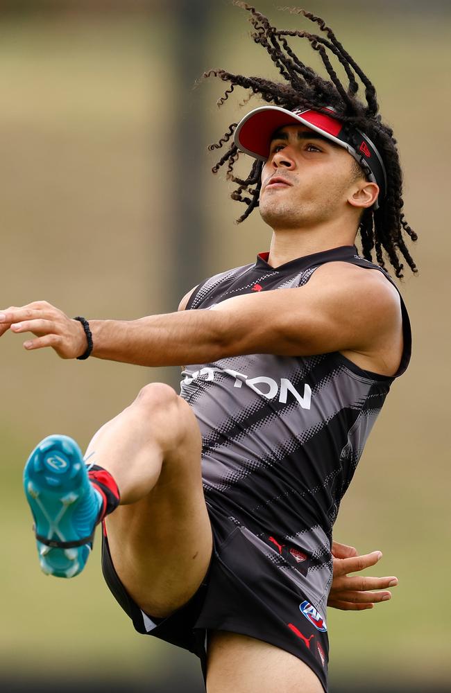 Essendon excitement machine Isaac Kako. Picture: Michael Willson/AFL Photos via Getty Images