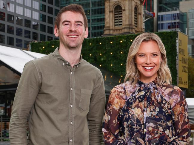 Callum Hann and Kelly Golding are among the presenters on Channel 7's revamped show Discover. Picture: Tony Lewis
