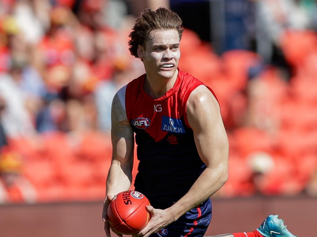 Rivers was one of the Dees’ best this year and has to be at the centre of their plans going forward. Picture: Russell Freeman/AFL Photos via Getty Images