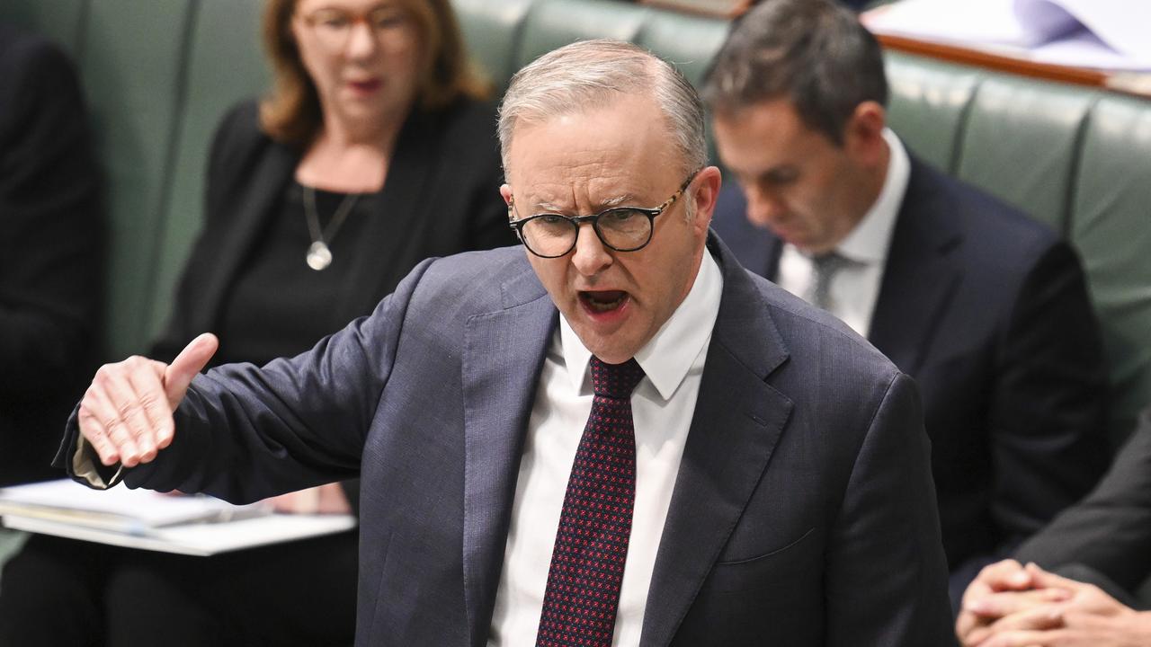 Prime Minister Anthony Albanese said the Made in Future bill had the potential to turn Australia into a ‘renewable energy superpower’. Picture: NewsWire/ Martin Ollman