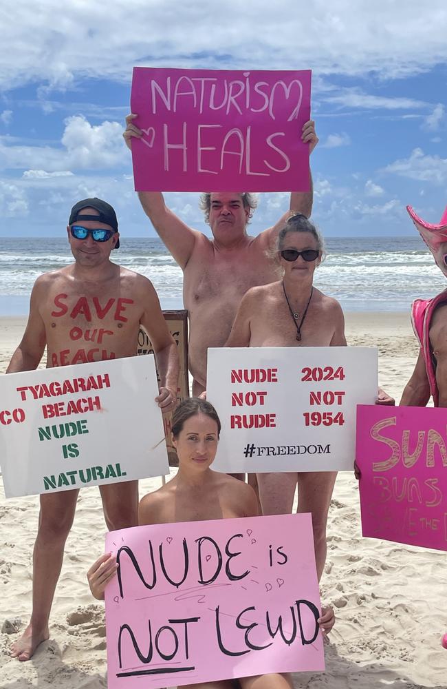 A rally at the beach. Picture: Sam Stolz