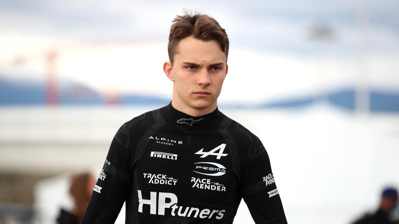 SOCHI, RUSSIA - SEPTEMBER 25: Oscar Piastri of Australia and Prema Racing prepares to drive during sprint race 1 of Round 6:Sochi of the Formula 2 Championship at Sochi Autodrom on September 25, 2021 in Sochi, Russia. (Photo by Joe Portlock - Formula 1/Formula Motorsport Limited via Getty Images)