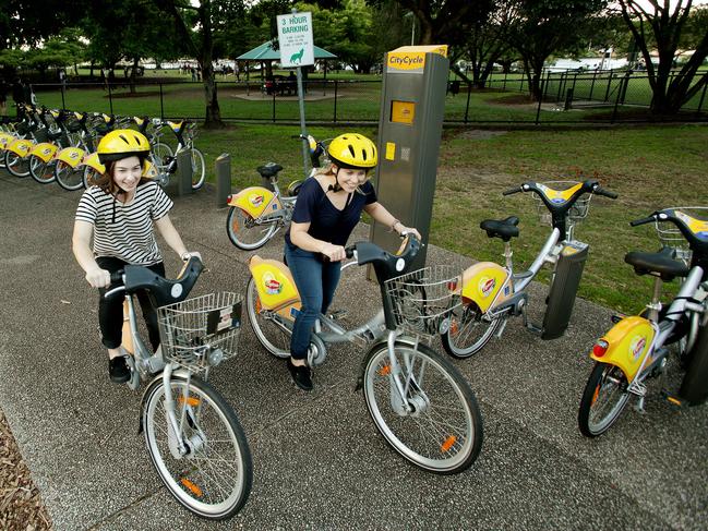 In the future, Sophie Whyte and Georgia Hoare may need to have a monthly subscription to access the CityCycle scheme and many other transport options.