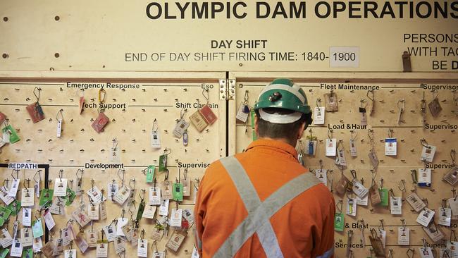 Copper mines like the giant Olympic Dam operation are set to play into the critical minerals agenda. Picture: Aaron Bunch