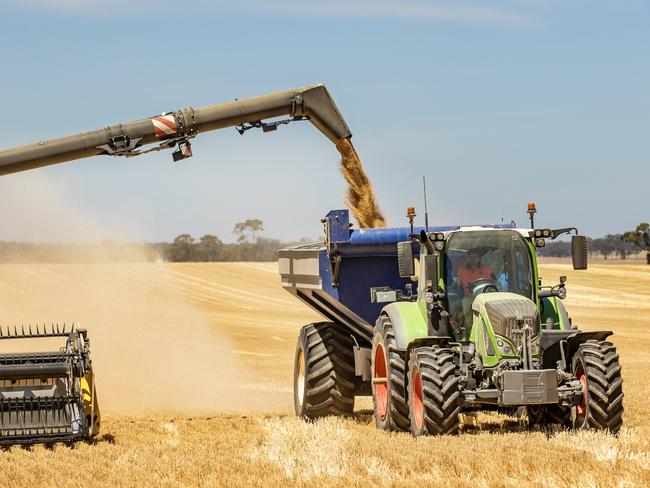 CROPS: Harvest Rob MountjoyRob Mountjoy is harvesting wheat on his farm at NeilboroughPICTURED: Generic farm. Harvesting 2024. Hedder. Wheat harvest. Stock photo. Picture: Zoe Phillips