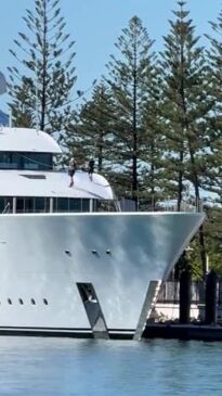 Evan Spiegel's $200m superyacht spotted on Gold Coast