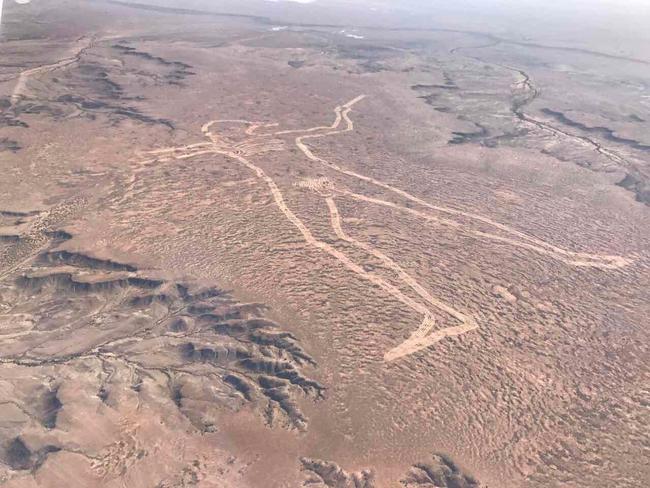 Marree Man as seen on 12 April 2017