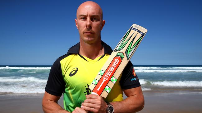 Chris Lynn staying positive despite run of outs. Picture: Adam Head