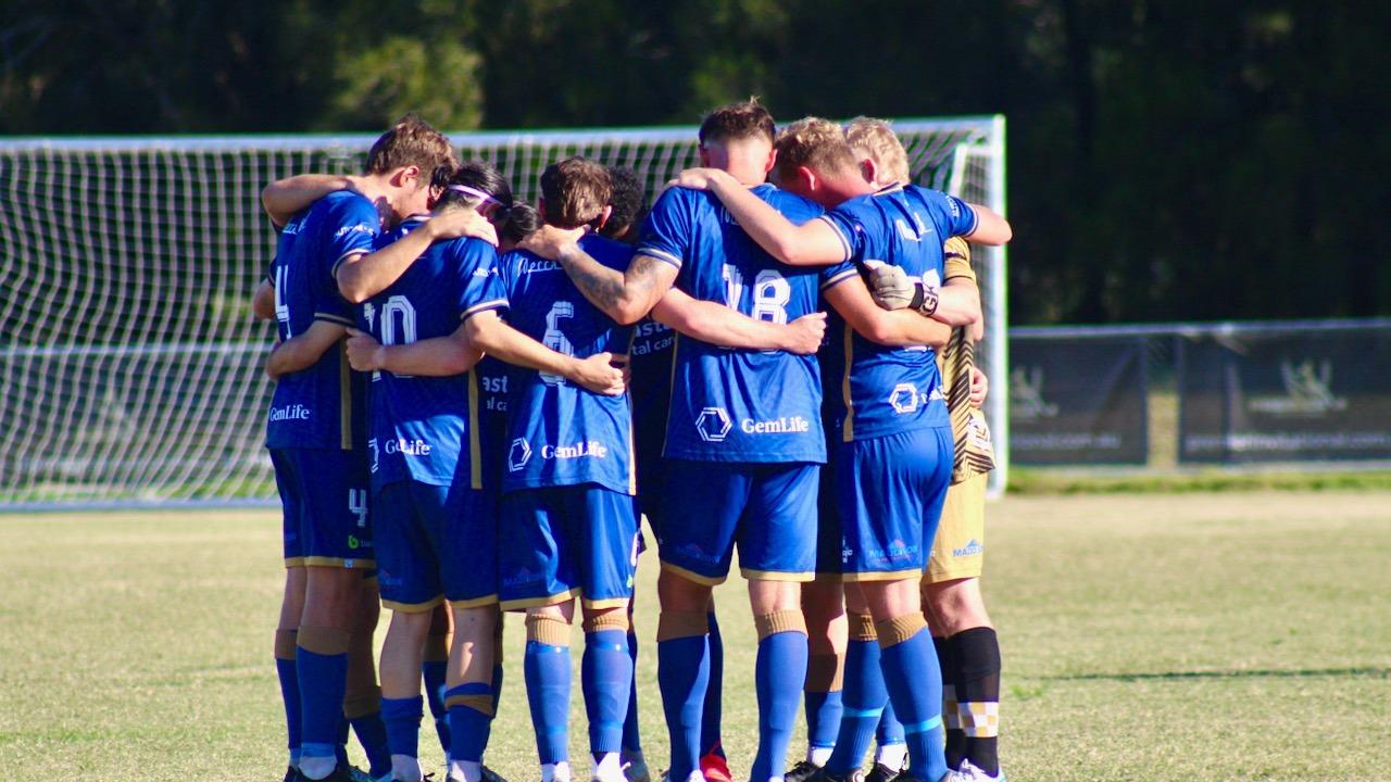 Magic United players prepare for a match. Picture: Magic United