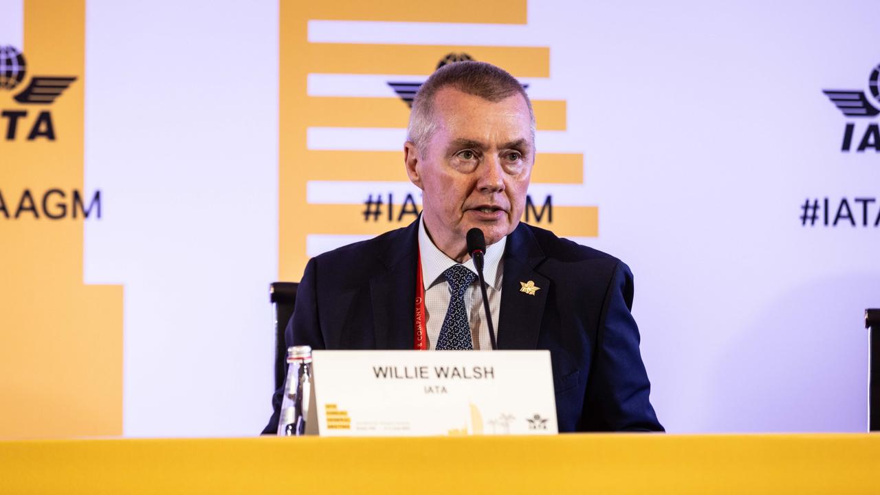 IATA director general Willie Walsh says airlines are being disadvantaged by the delay in new aircraft deliveries. Picture: IATA