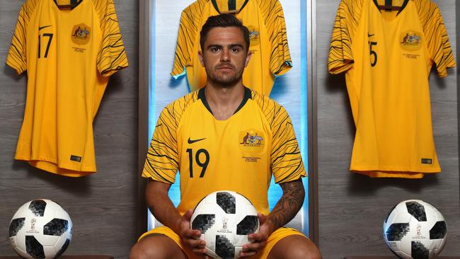 Josh Risdon has taken an unusual path to get to the World Cup in Russia. Pic: Getty