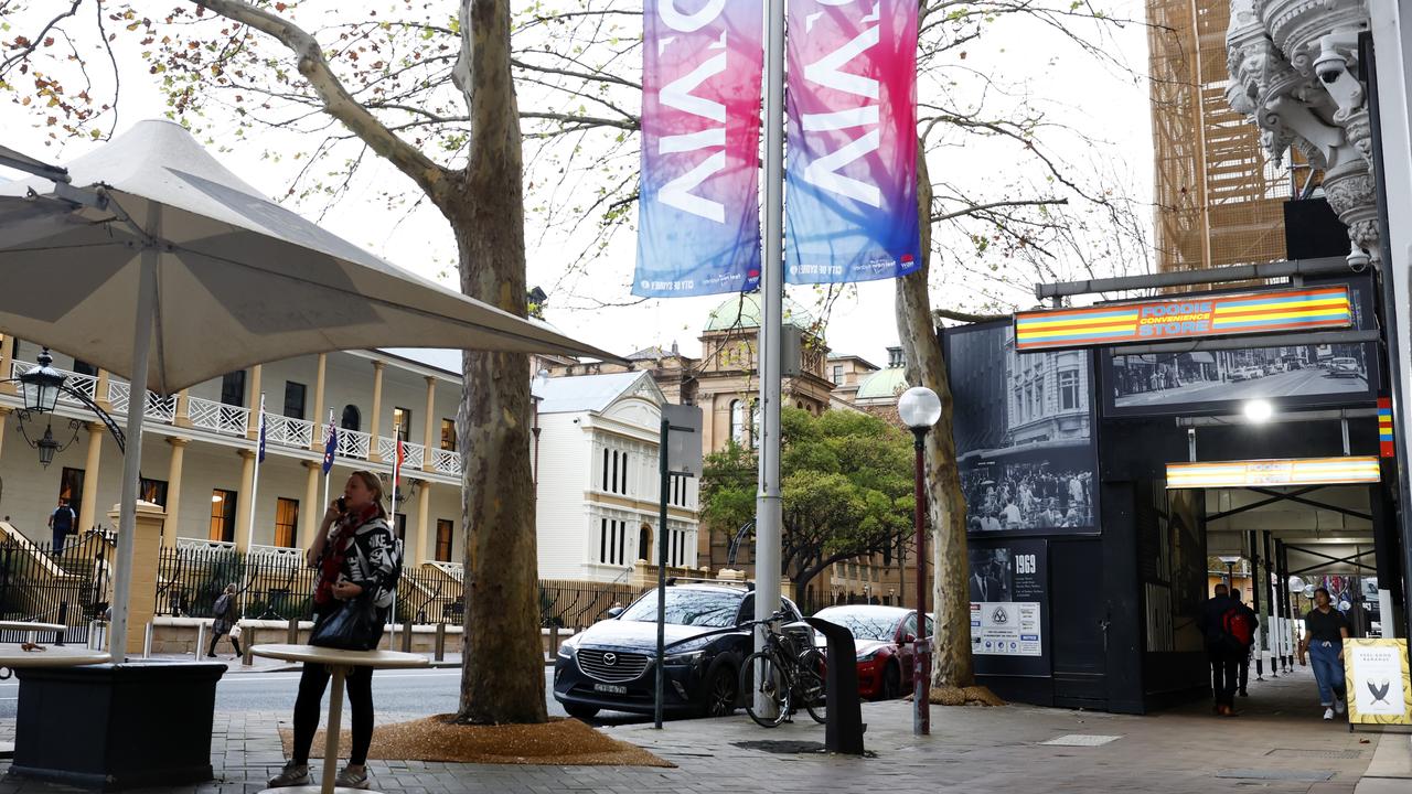 The Foodie Convenience Store on Macquarie Street directly opposite NSW Parliament House was seen selling illegal nicotine products on Monday. Picture: Jonathan Ng