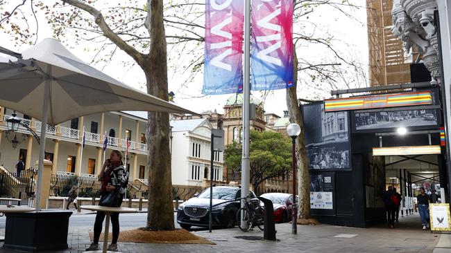 The Foodie Convenience Store on Macquarie Street directly opposite NSW Parliament House was seen selling illegal nicotine products on Monday. Picture: Jonathan Ng