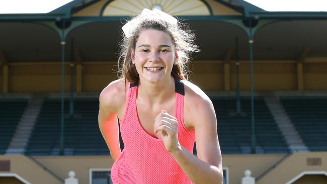 Rose Pittman, daughter of Crows premiership player David, is expected to be one of the stars of the carnival. Picture: Stephen Laffer