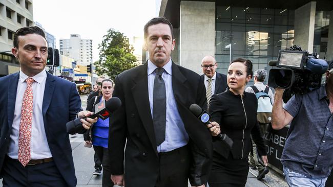 Former soldier Christopher Carter walks from court, a free man. Picture: AAP Image/Glenn Hunt