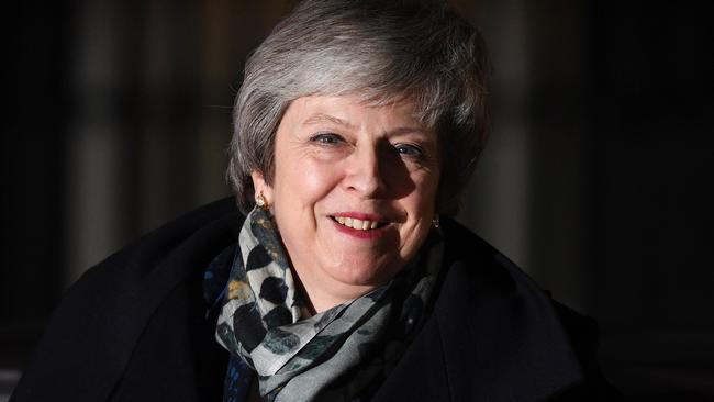 British Prime Minister Theresa May returns to Downing Street after the confidence vote in her leadership. Picture: Getty