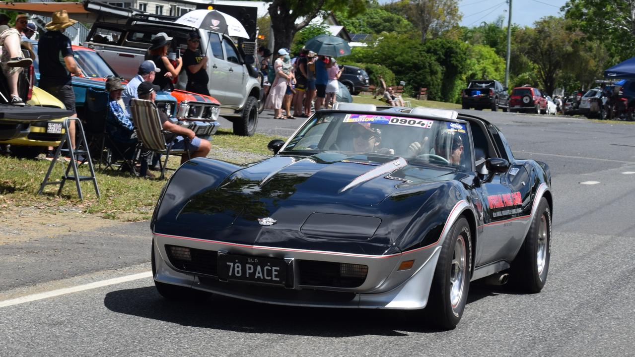 Cars in the Rare Spares Rockynats 04 Street Parade on March 29, 2024. Picture: Aden Stokes