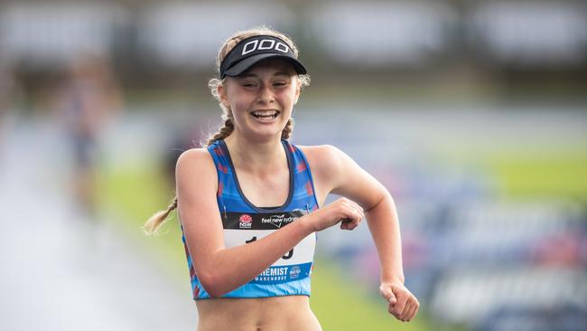 Maisie Mitchell (12) from Mount Bowen on her way to a first Australian crown.