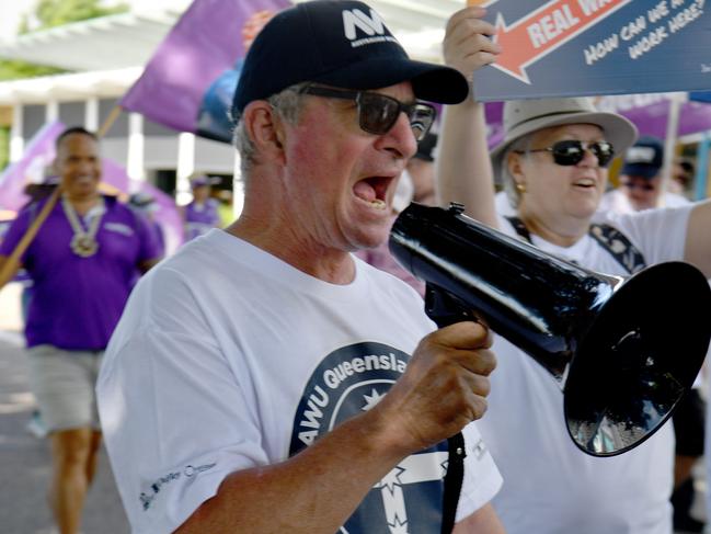 Townsville Labor Day March at Strand Park. Picture: Evan Morgan