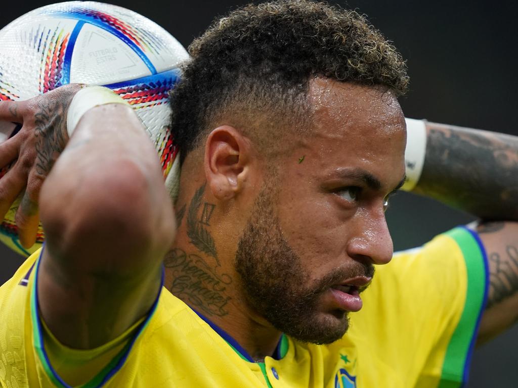 Watch Neymar limp out of stadium after suffering ankle injury as Brazil  boss insists he WILL play on at World Cup 2022