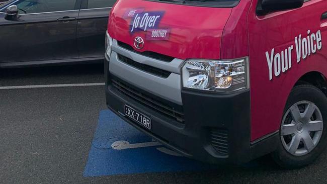 Independent candidate for Boothby Jo Dyer is accused of parking in a disabled parking bay. Picture: The Advertiser