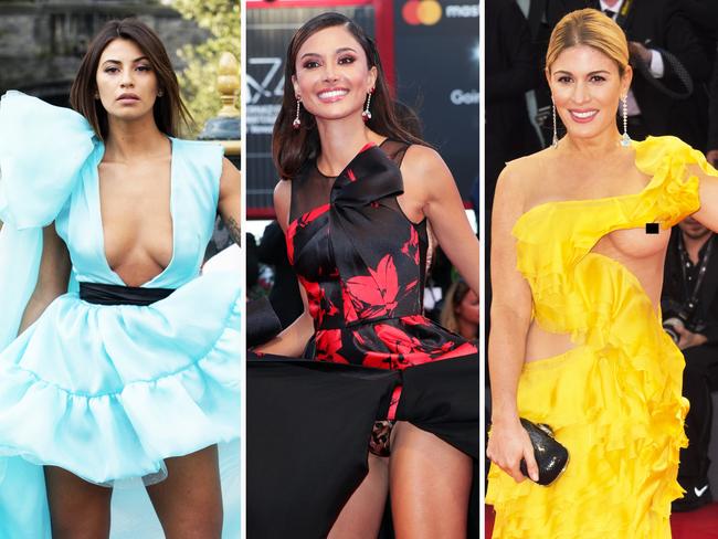 Contreras (centre) was one of several flesh-flashers at last year’s Cannes Film Festival. Picture: Shutterstock/Splash